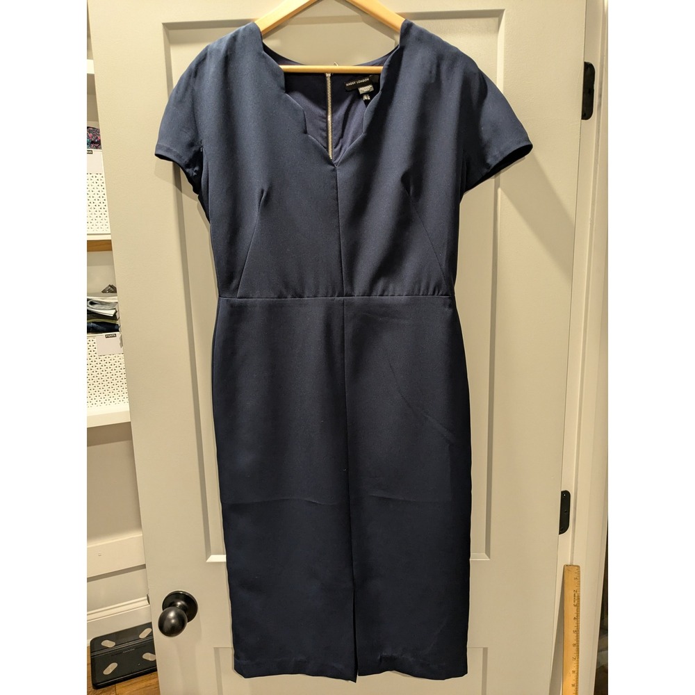 Maggy London Navy Midi Dress